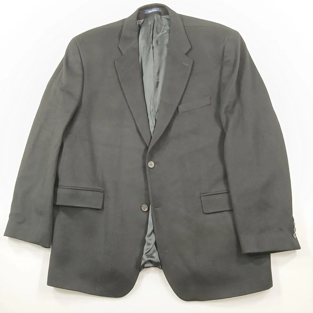 Ralph‎ Lauren Cashmere Sport Coat Mens 48R 50R Black Extremely Soft Blazer